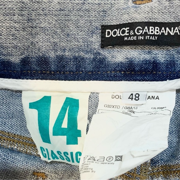 Dolce & Gabbana Blue Wash Denim women’s jeans Size IT-48 US-12 waist 32-33 - Picture 9 of 16